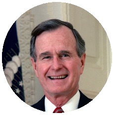 George H. Bush Pinback Buttons