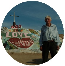 Salvation Mountain Pinback Button and Stickers